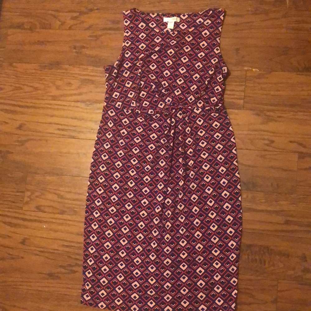Pinched front maternity dress